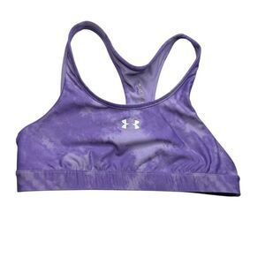 Under Armour Lavender unlined wire free wireless sports bra tie-dye medium